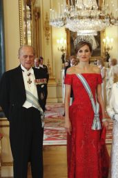 Queen Elizabeth II and Queen Letizia of Spain - Buckingham Palace in London, UK 07/13/2017