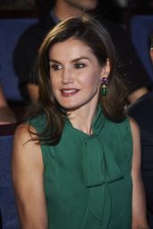 Queen Letizia of Spain - International Music School Summer Courses Opening by Princess of Asturias Foundation in Oviedo 07/21/2017