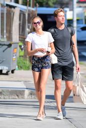 Romee Strijd and Her Boyfriend out in NY 07/05/2017
