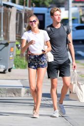 Romee Strijd and Her Boyfriend out in NY 07/05/2017