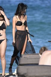 Ruby Mae in a Black Bikini - Principote Panormos in Mykonos 07/06/2017