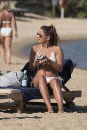 Sam Faiers in a Cream Bikini - Holiday June 2017
