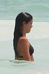 Sara Sampaio in a Black Bikini - Tulum, Mexico 07/24/2017