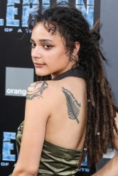 Sasha Lane – “Valerian and the City of a Thousand Planets” Premiere in Hollywood 07/17/2017