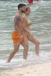 Solfia Balbi (Luis Suarez Wife) in Bikini - Enjoying a Beach Day in St Barts 07/03/2017