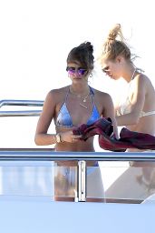 Taylor Hill and Daphne Groeneveld in Bikinis - On a Luxury Yacht in St Tropez 07/24/2017