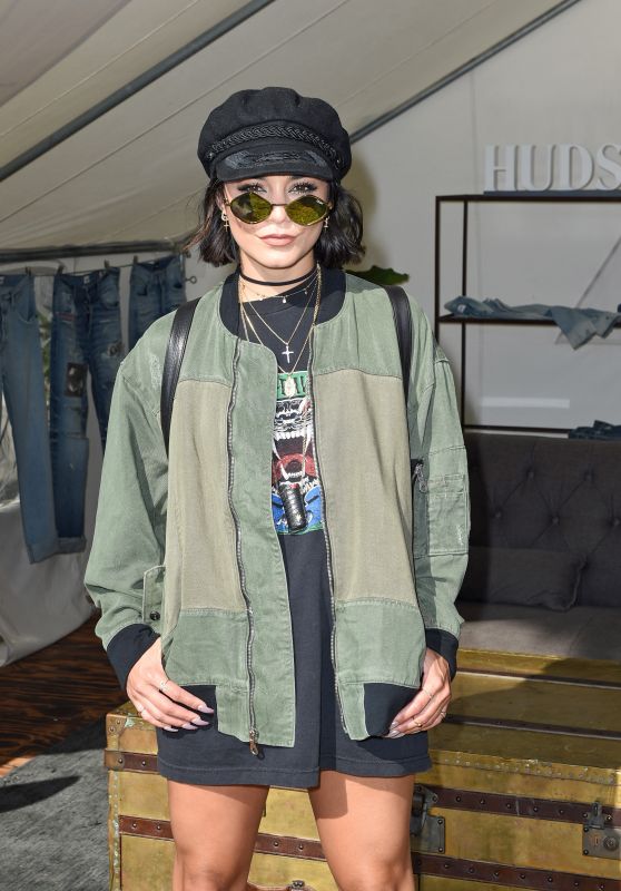 Vanessa Hudgens - Hudson Jeans FYF Fest Style Lounge at Exposition Park in LA 07/23/2017