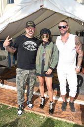 Vanessa Hudgens - Hudson Jeans FYF Fest Style Lounge at Exposition Park in LA 07/23/2017