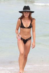 Victoria Edwards in a Bikini on the Beach in Miami Beach 07/22/2017