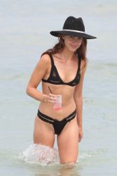 Victoria Edwards in a Bikini on the Beach in Miami Beach 07/22/2017