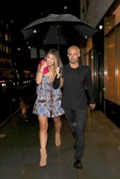 Vogue Williams Night Out Style - at the C London Restaurant 07/11/2017