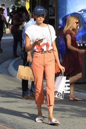 Willa Holland in a Ghost Busters Shirt - Shopping at The Grove in Hollywood 07/05/2017