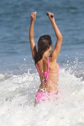 Alessandra Ambrosio in Bikini - Fun Day at the Beach in Malibu 08/06/2017