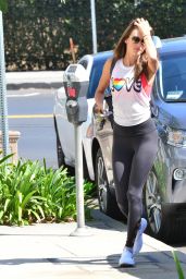 Alessandra Ambrosio in Spandex  - Out in Santa Monica 08/08/2017