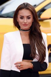 Amber Davies – “Logan Lucky” Premiere in London