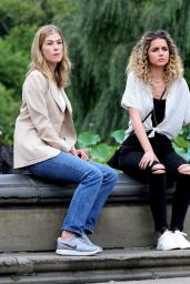 Ana de Armas & Rosamund Pike - "Three Seconds" Filming in Central Park 08/25/2017
