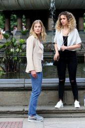 Ana de Armas & Rosamund Pike - "Three Seconds" Filming in Central Park 08/25/2017