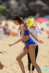April Love Geary in a Blue Bikini - Holiday in Hawaii 08/19/2017