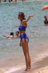 April Love Geary in a Blue Bikini - Holiday in Hawaii 08/19/2017