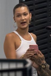 Bella Hadid - Go to the Bang Bang Tattoo Shop to Get a Tattoo on Her Left Arm, NYC 07/31/2017