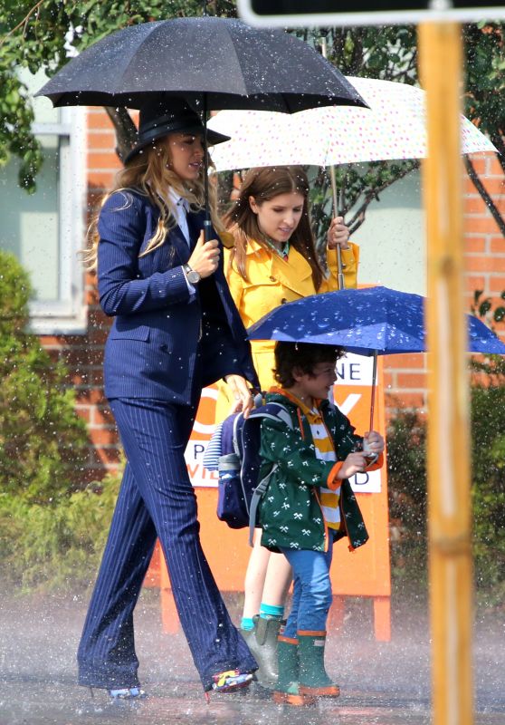 Blake Lively & Anna Kendrick - "A Simple Favor" Movie Filming in Toronto 08/25/2017