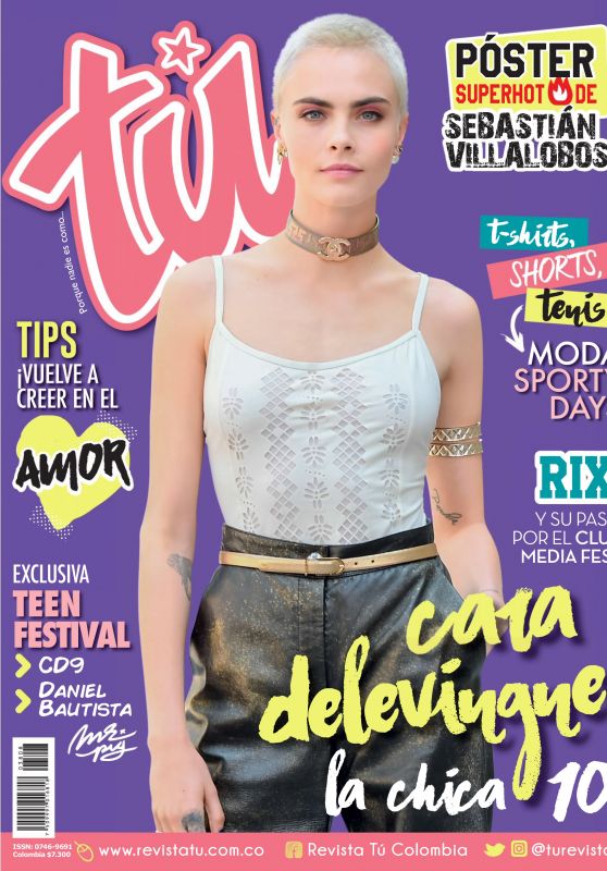 Cara Delevingne - Tú Magazine Colombia August 2017 Issue