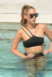 Carmen Carrera in Bikini - Poolside in Miami, July 2017