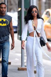 Chanel Iman Street Fashion - Out in NY 08/19/2017