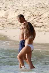 Chloe Green and Boyfriend Jeremy Meeks - Beach in Barbados 08/04/2017