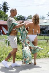 Chloe Green and Jeremy Meeks at Carnival Day in Barbados 08/07/2017