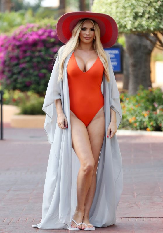 Chloe Sims in Swimsuit - "The Only Way is Essex" Cast in Marbella 08/08/2017
