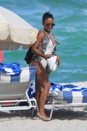 Christina Milian Hot in One Piece Swimsuit - Miami 08/21/2017