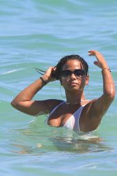 Christina Milian Hot in One Piece Swimsuit - Miami 08/21/2017
