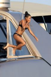 Christina Milian in Louis Vuitton Bikini on a Yacht in Saint-Tropez 08/24/2017