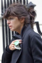 Claudia Winkleman Without Make Up - Central London 08/02/2017