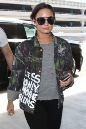 Demi Lovato - Catches a Departing Flight Out of LAX Airport 08/14/2017