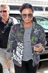 Demi Lovato - Catches a Departing Flight Out of LAX Airport 08/14/2017