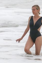 Diane Kruger in  Swimsuit - On the Beach in Costa Rica 08/10/2017