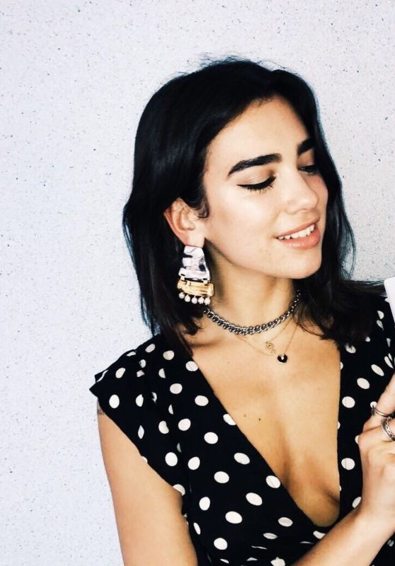 Dua Lipa With Number 1 Award for New Rules - Her First Number 1 Single on the UK