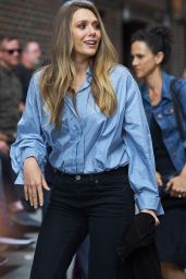 Elizabeth Olsen - Arriving at the Late Show in NYC 08/03/2017