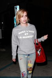 Emma Roberts - Shows Off Her New Haircut in Los Angeles 08/02/2017