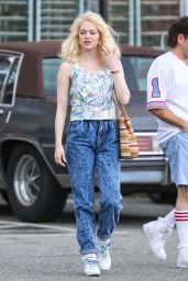 Emma Stone - "Maniac" Movie Set in Long Island, NYC 08/25/2017