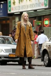 Emma Stone - Shooting Scenes on the Set of "Maniac" in NYC 08/15/2017