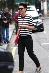 Emma Willis - Grabs Coffee Before Her Radio Appearance in London 08/12/2017