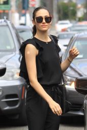 Emmy Rossum – With a Patch on Her Arm in Beverly Hills, CA 08/15/2017