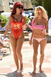 Farrah Abraham and Frenchy Morgan in Bikinis - Las Vegas 08/05/2017