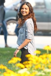 Floriana Lima - "Supergirl" Set in Vancouver 08/03/2017
