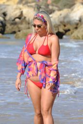 Frankie Essex in Bikini - Beach in Portugal 08/30/2017