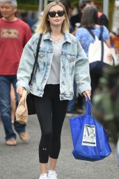 Genevieve Hannelius Sports a New Hairstyle - Farmers Market in Studio City 08/20/2017
