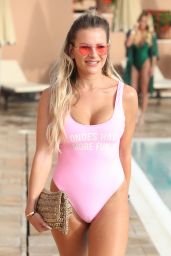 Georgia Kousoulou in Swimsuit – “The Only Way is Essex” Cast in Marbella 08/08/2017